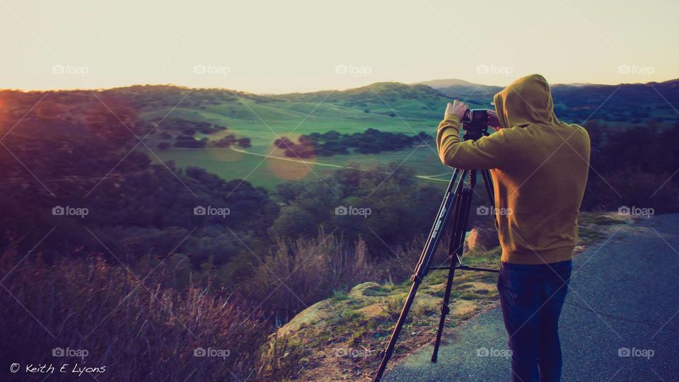 Capturing the sunset