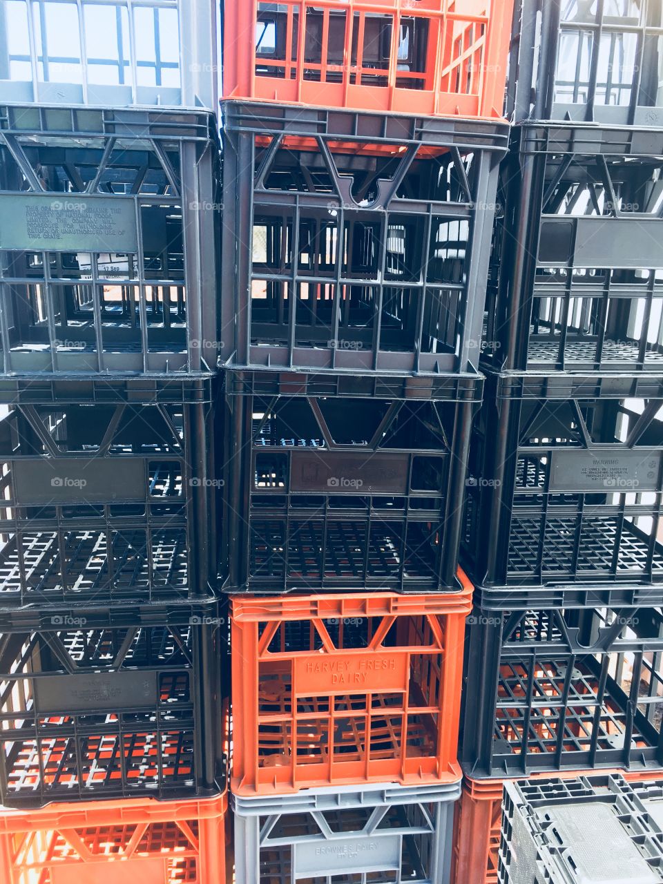 Industrial equipment milk crates
