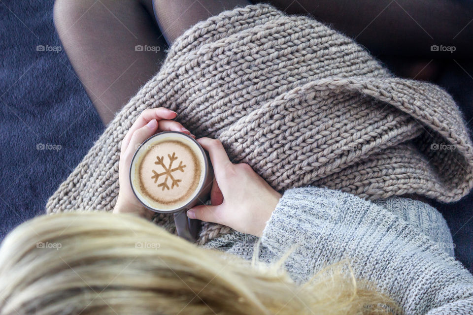 girl with coffee