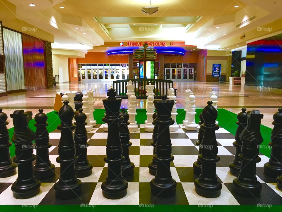 Life size chess board