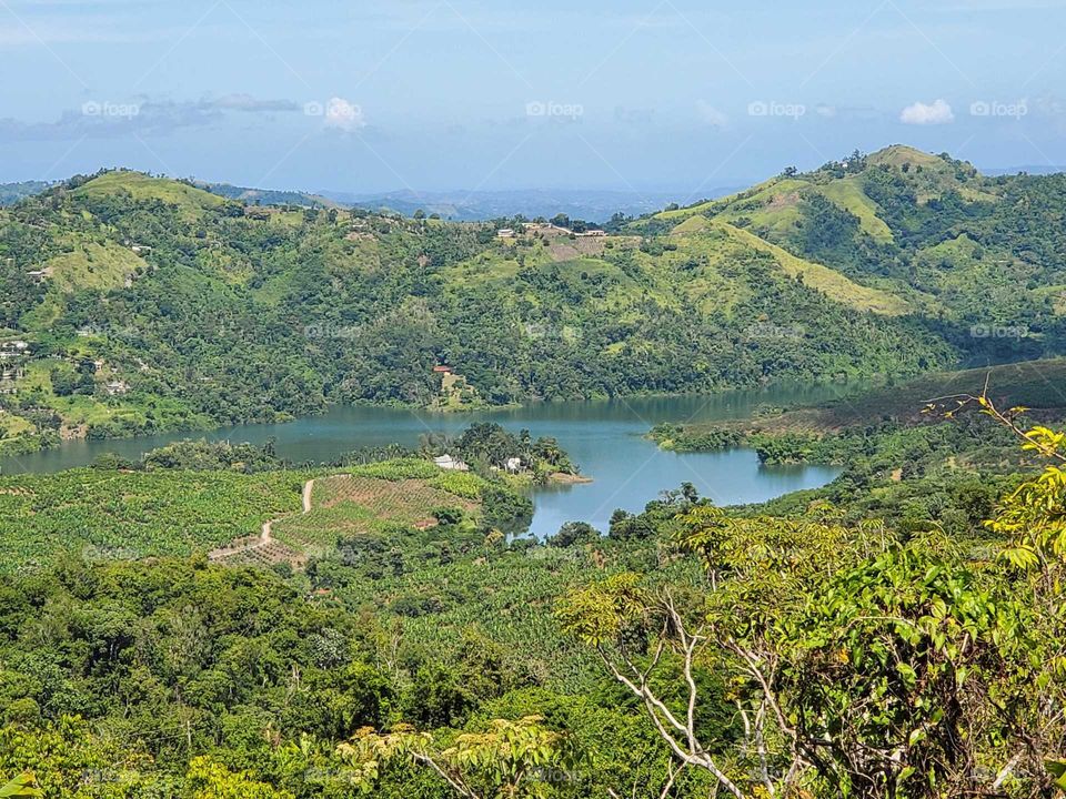 vieaw of Guayo lake Puerto Rico