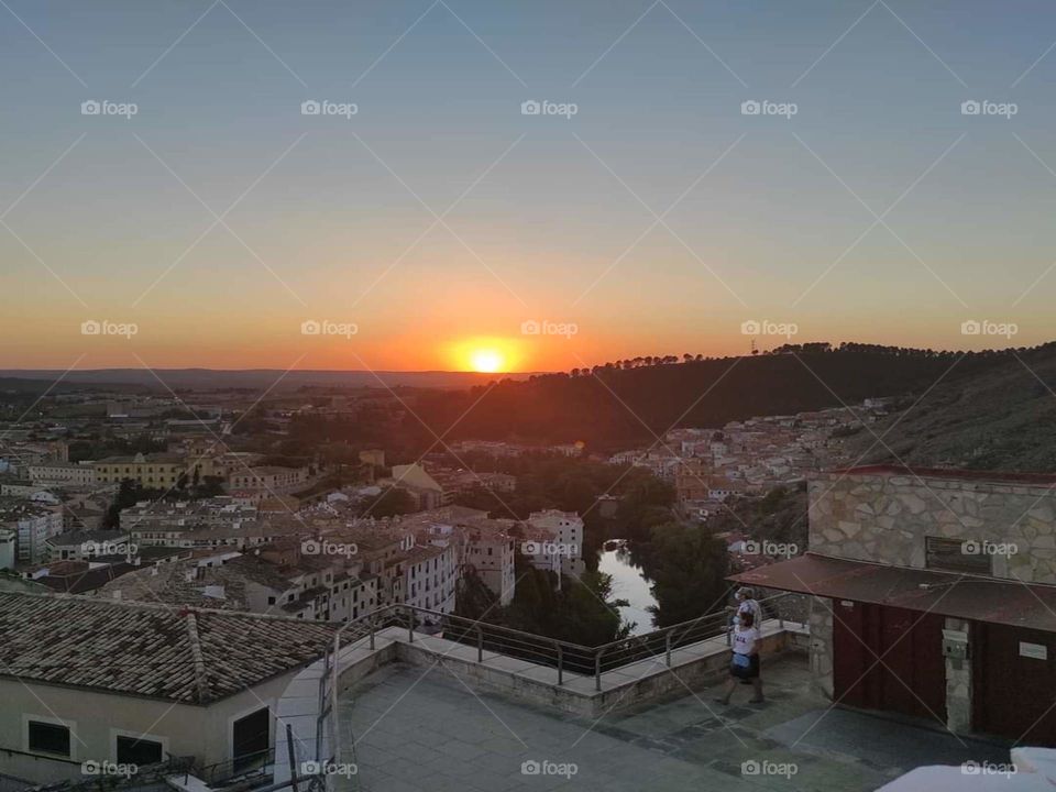 sunset in Cuenca