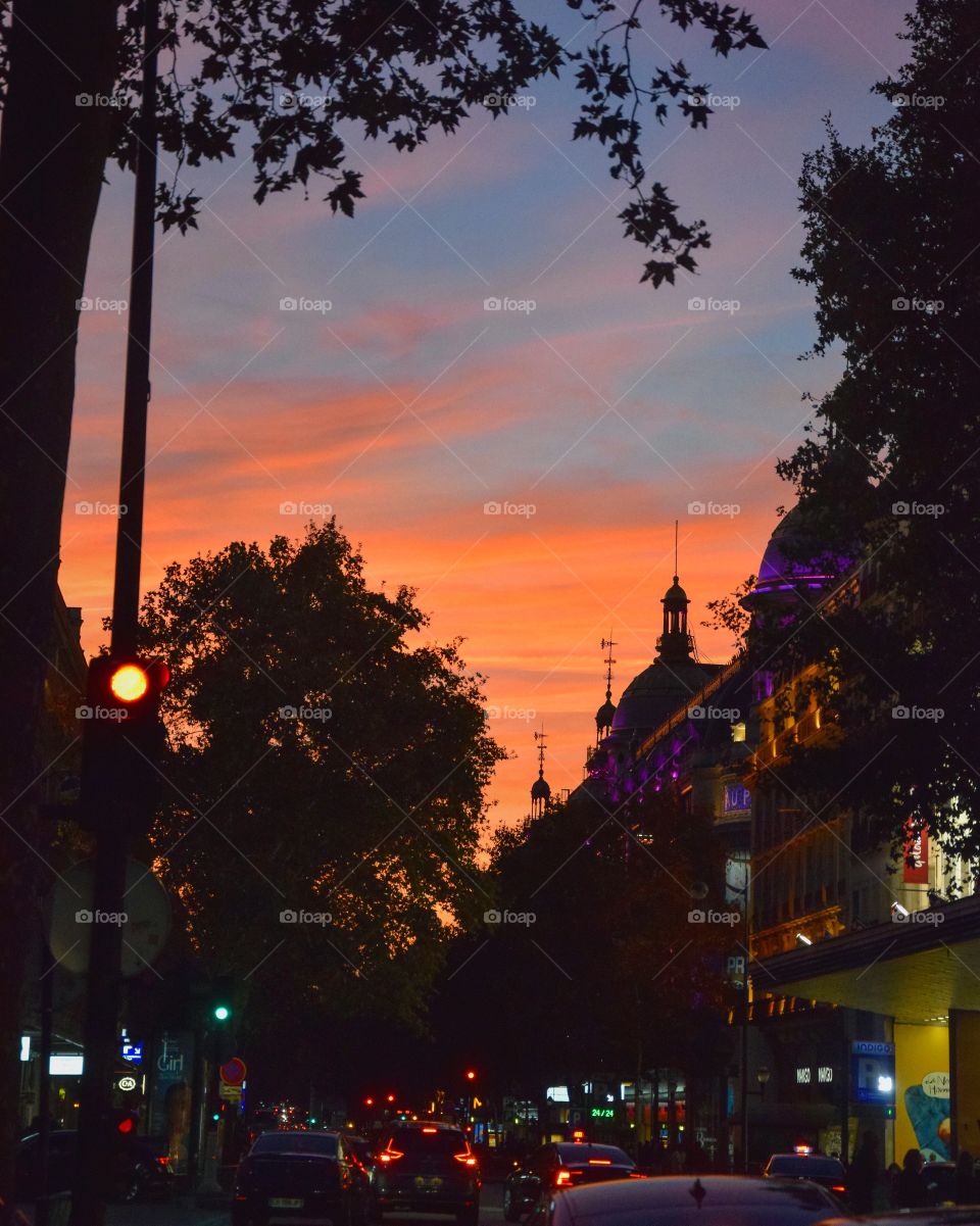 Paris sunset 