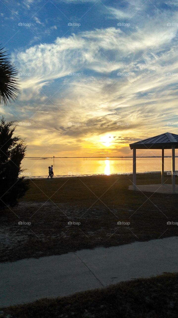 Sunset Walk on the Beach