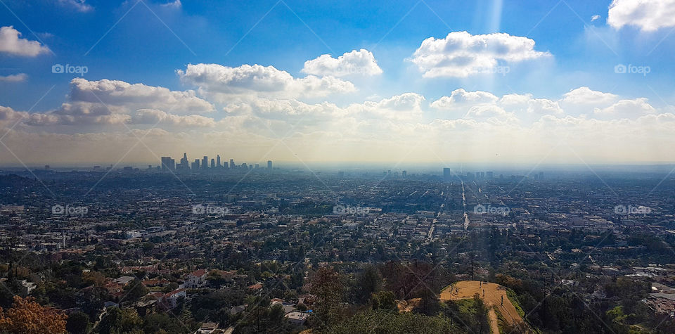 Photo taken from the griffith observatory