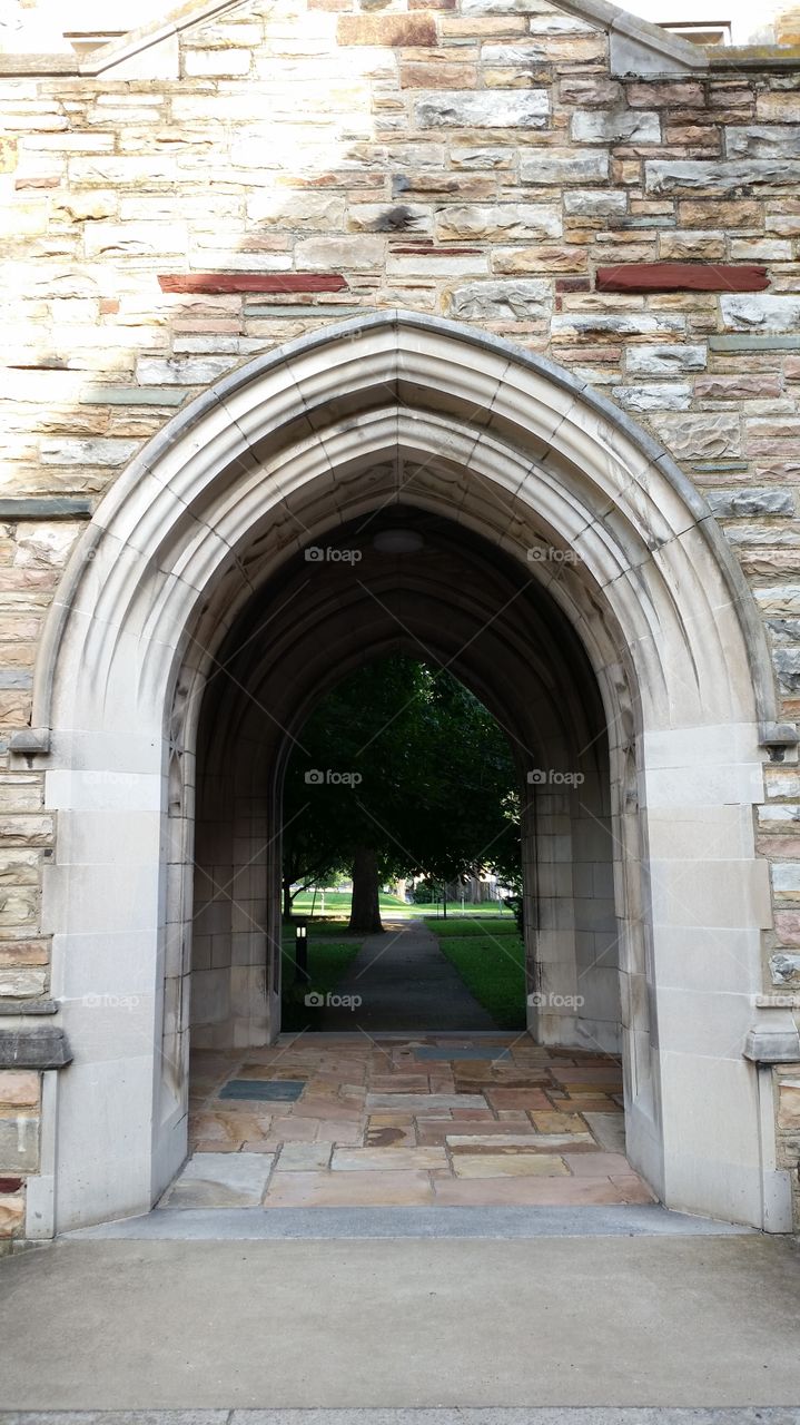 Historic Stone Archway. Historic Stone Archway