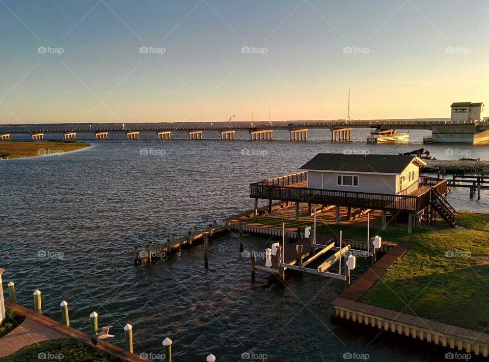 sunrise on chincoteague island