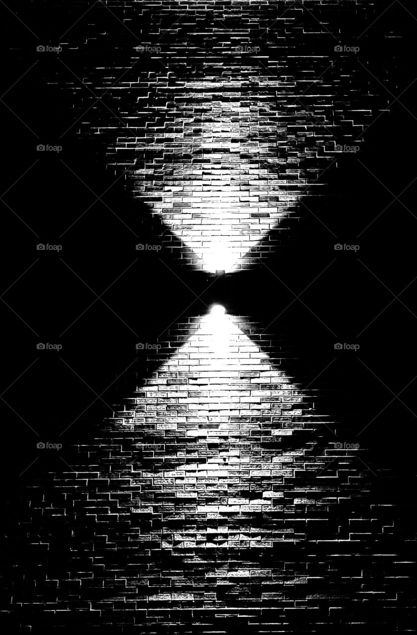 Monochrome. The wall.