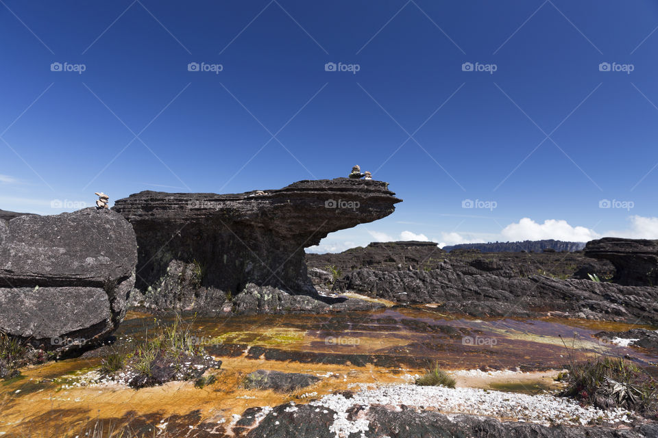 Jacuzzis, little water pools. Mount Roraima, Canaima National Park in Venezuela.