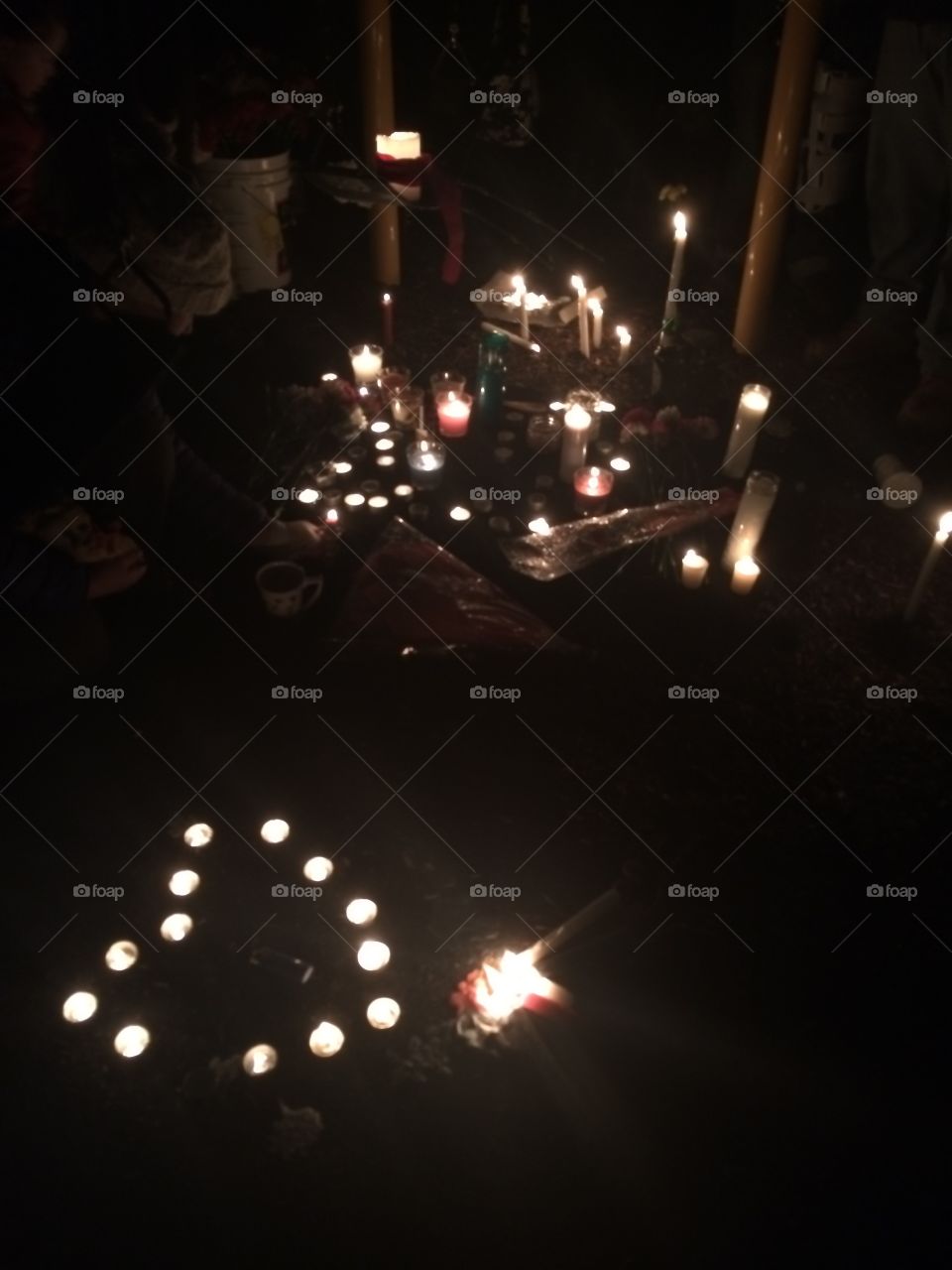 A candlelight vigil for a dear friend who committed suicide in the winter of 2016