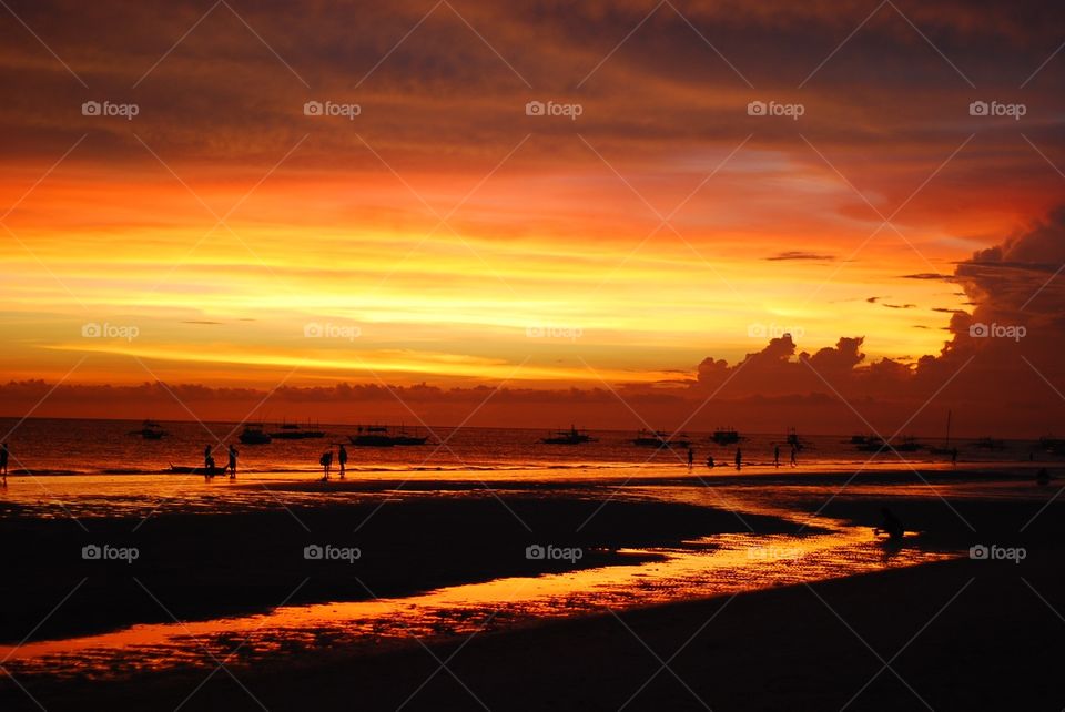 Sunset in Boracay, Philippines 