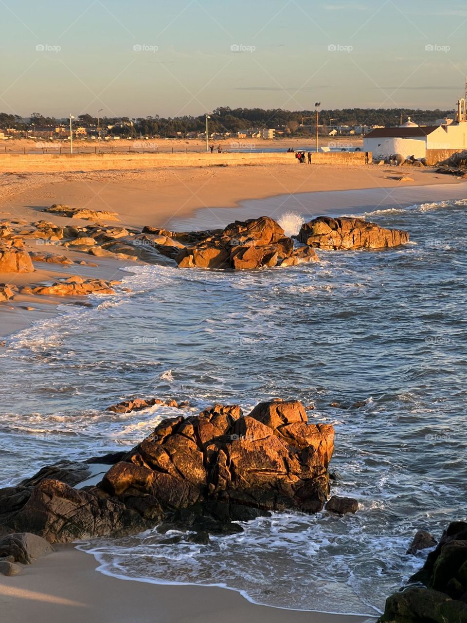 Vila do Conde coast in Portugal 