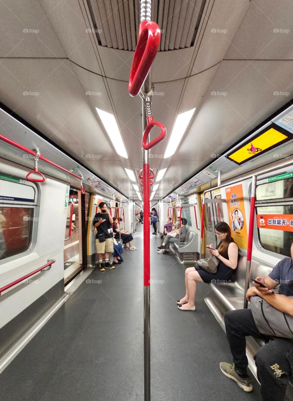 riding the subway