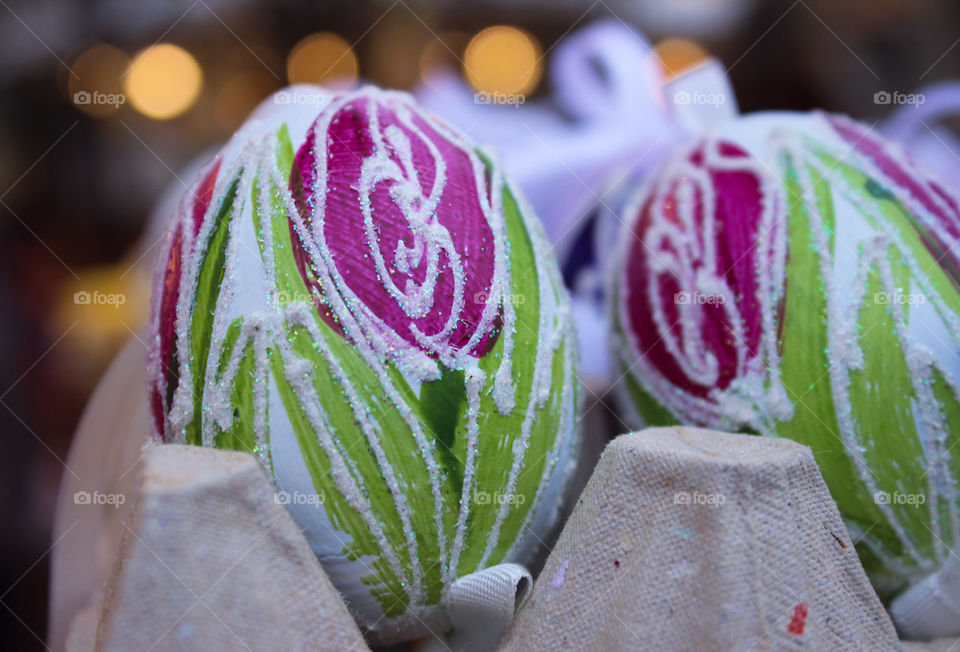 easter market bokeh