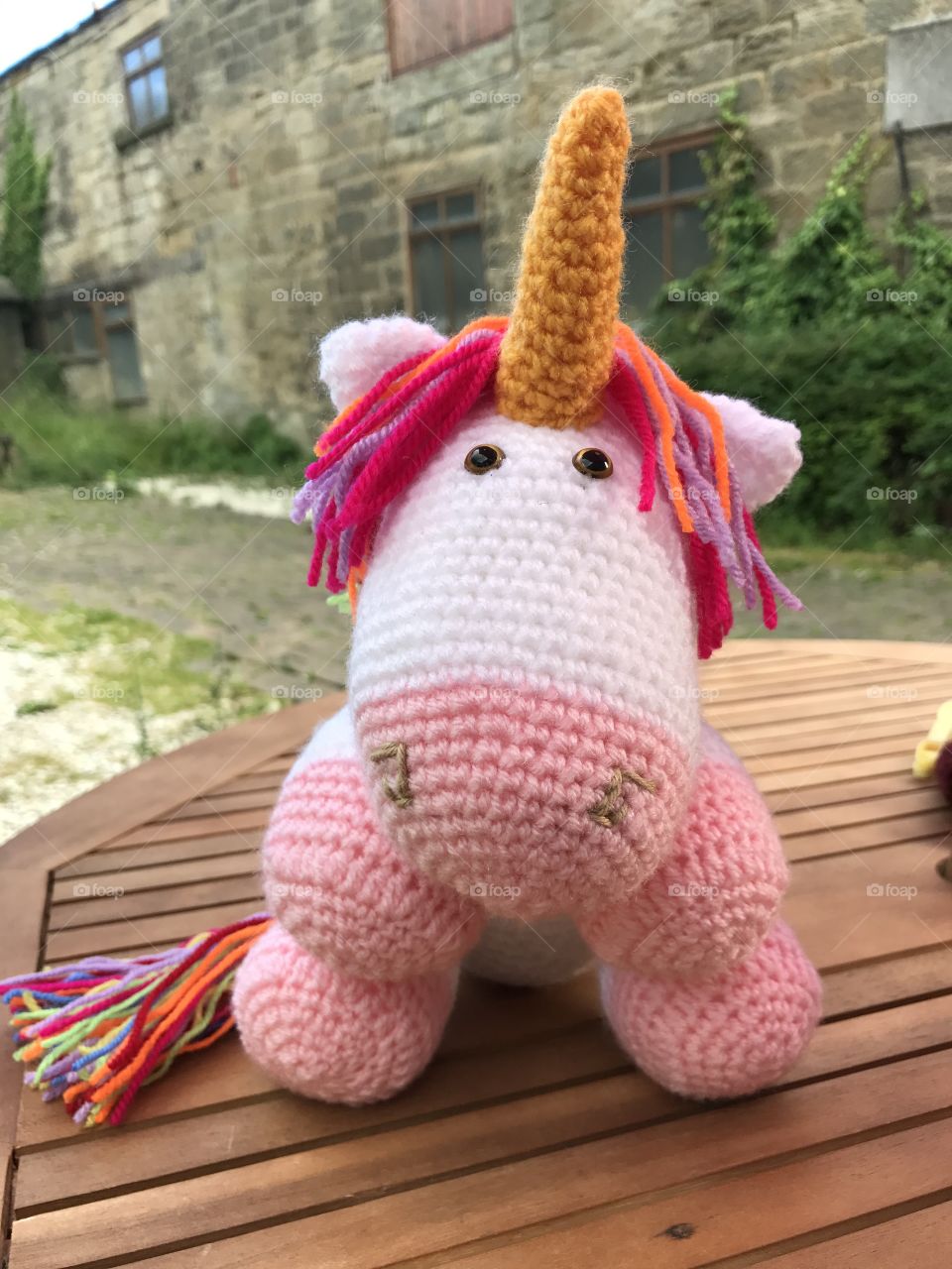 Crochet rainbow unicorn 