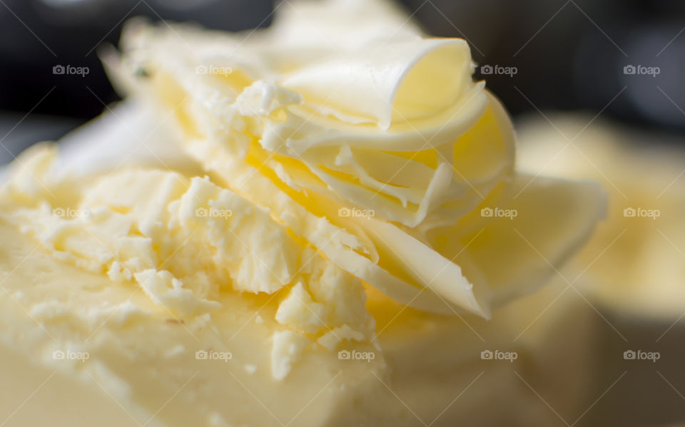 Extreme close-up of butter