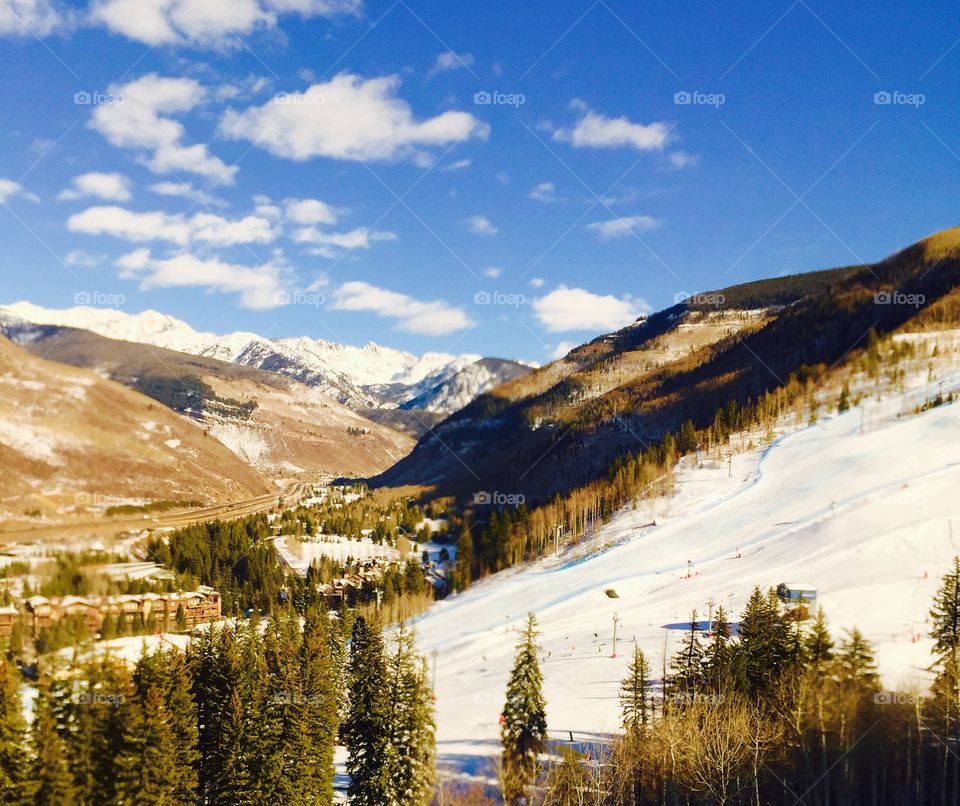 Vail ski slopes