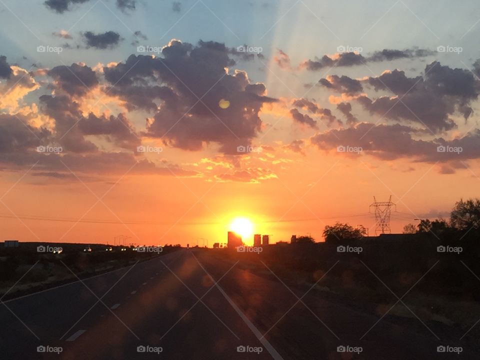 Beautiful Sunset. A not so unusual glorious Arizona Sunset