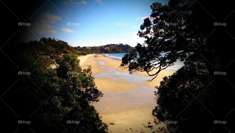 exploring the island. i was cying through an island close to new zealand