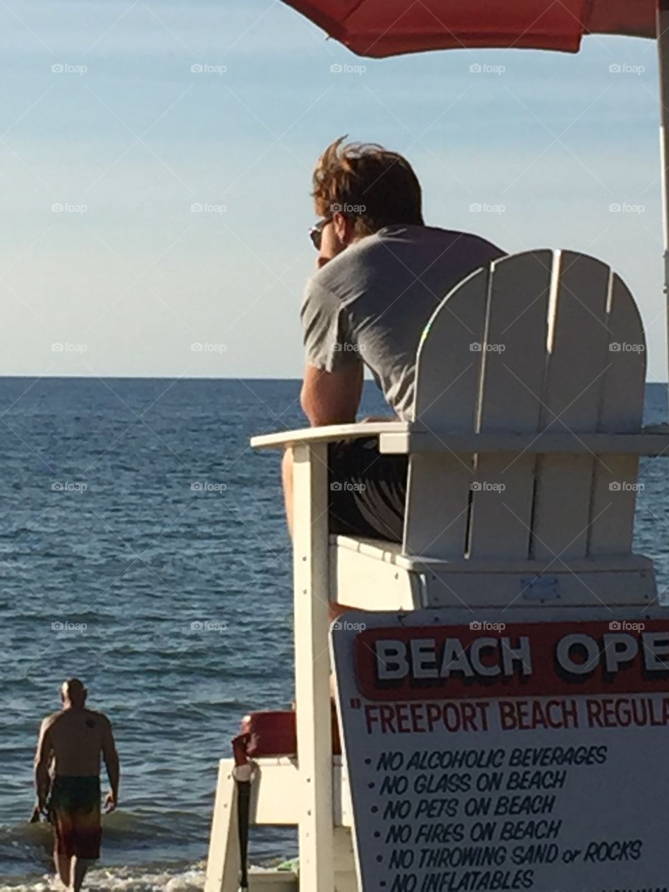 Lifeguard at Lake Erie