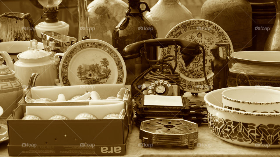 At the flea market in Antwerp, Belgium.