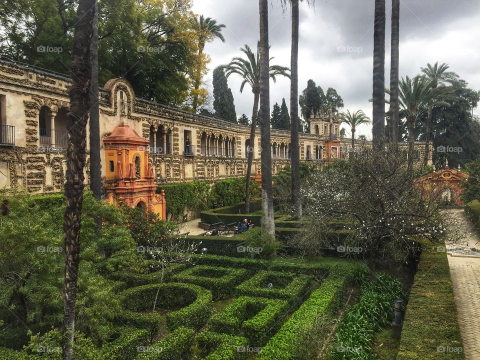 Royal Alcazar Gardens, Seville. 