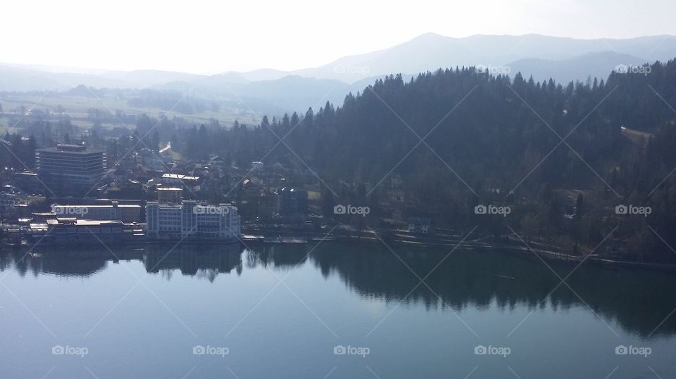 Water Reflection On Bled