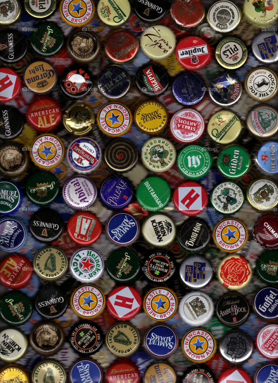 Beer Variety. Beer caps 