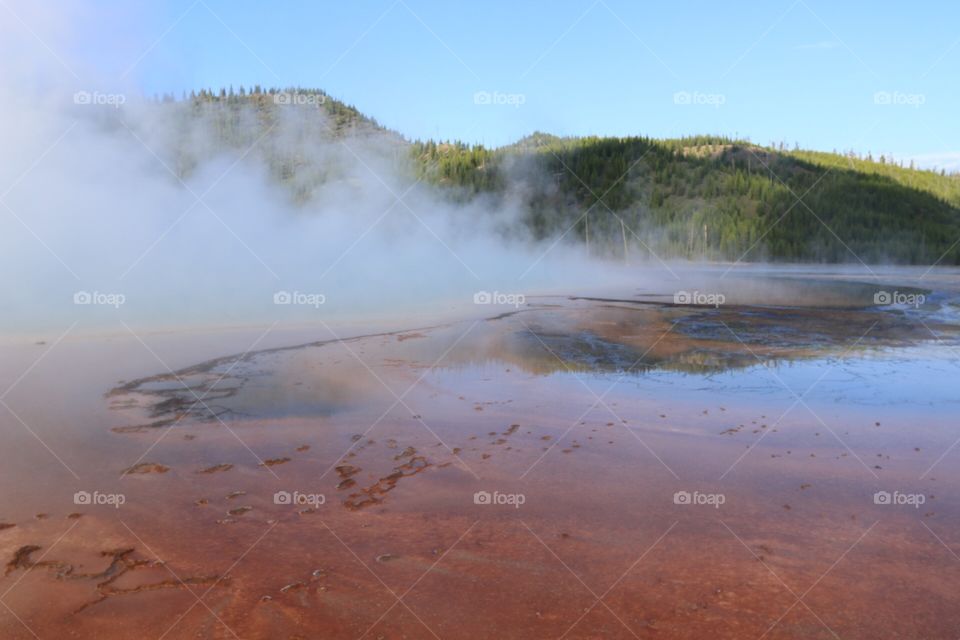 Landscape, Water, Hot Spring, No Person, Steam