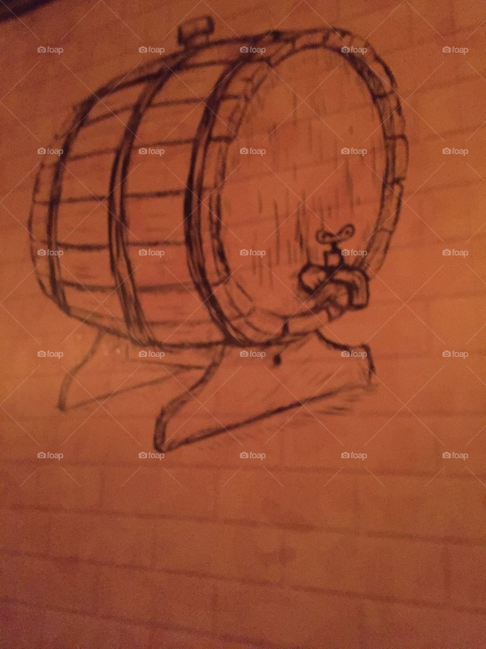 Sketching on the wall 