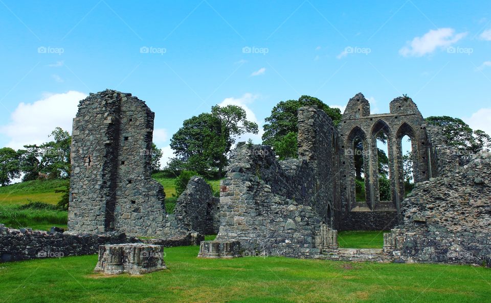 Inch Abbey - Ancient Ruins 