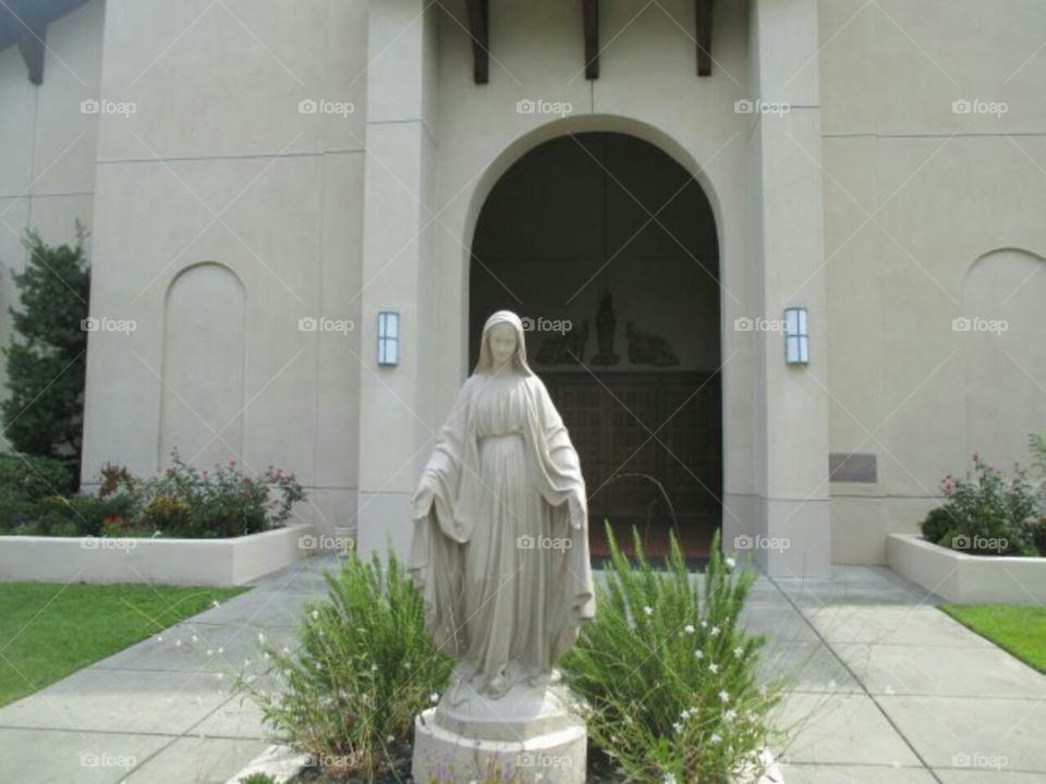 statue of Mary