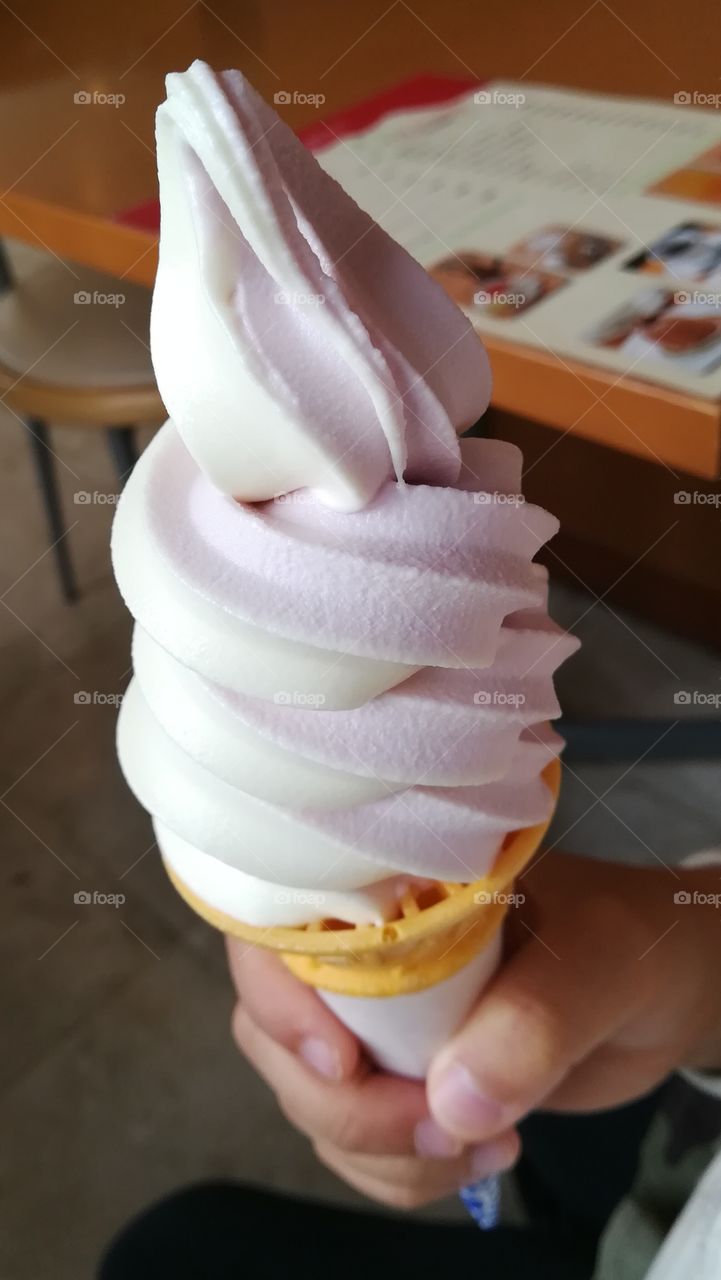 purple sweet potato taste ice cream