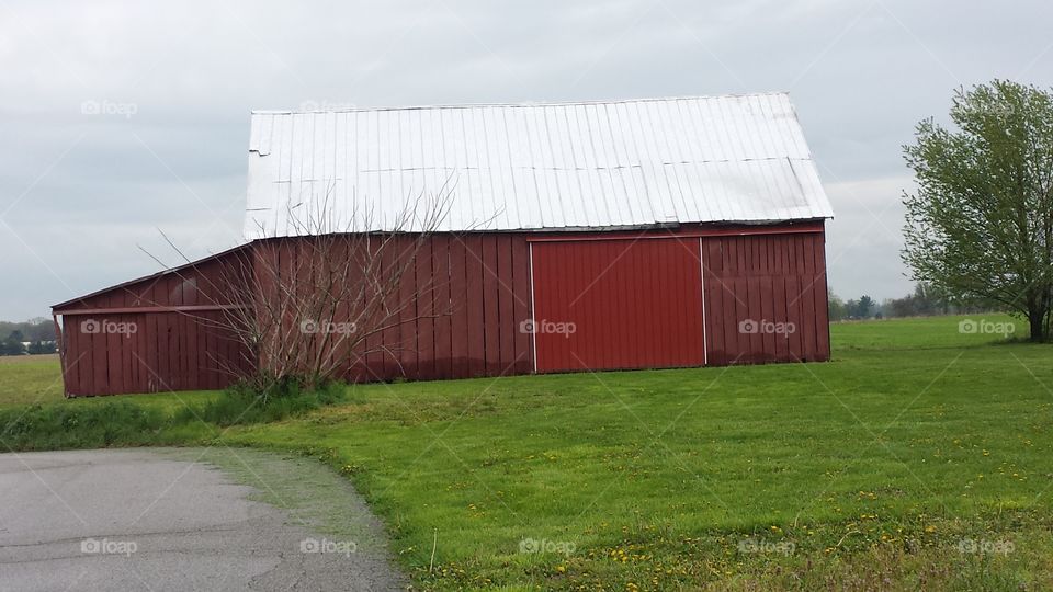 old red barn. farm
