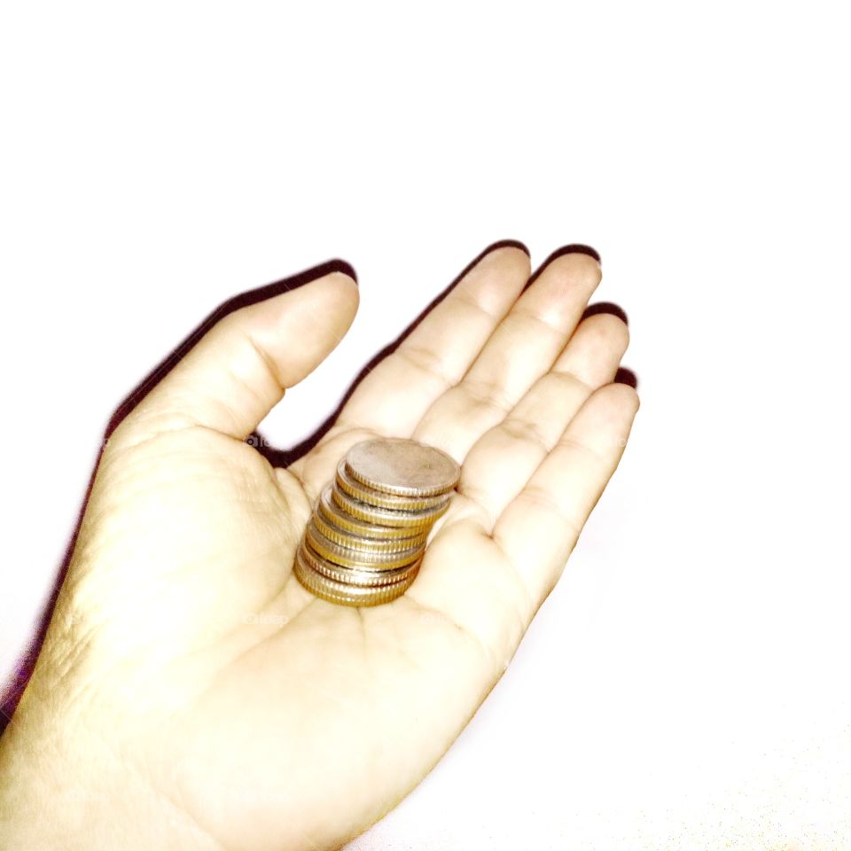 A small number of coins can be bought in any hand.