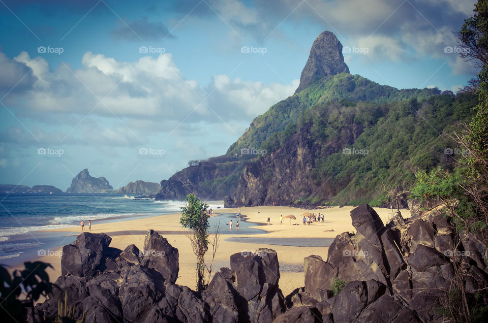 Fernando de Noronha beach. Brazil 