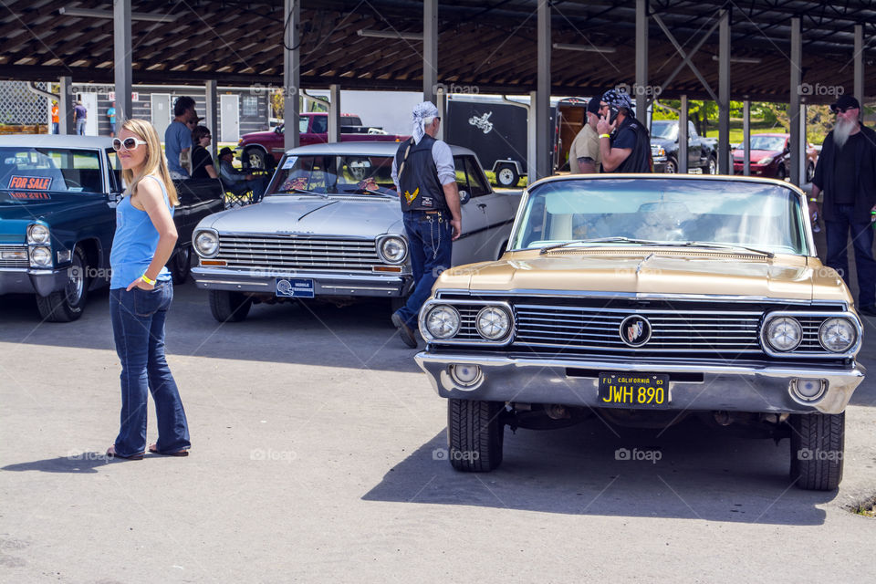 car show. at the car show