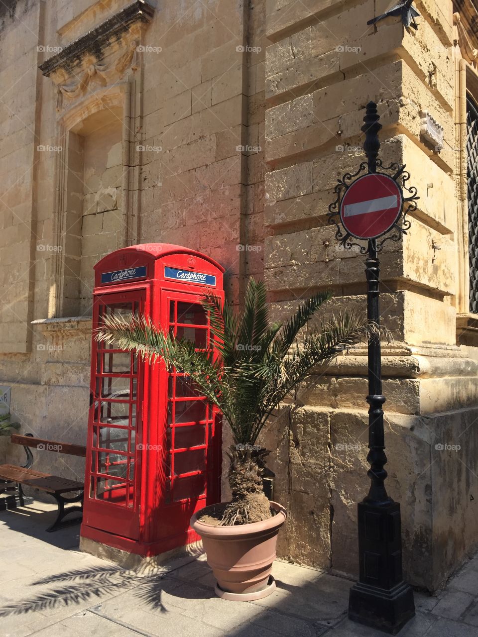British re phone box Malta 