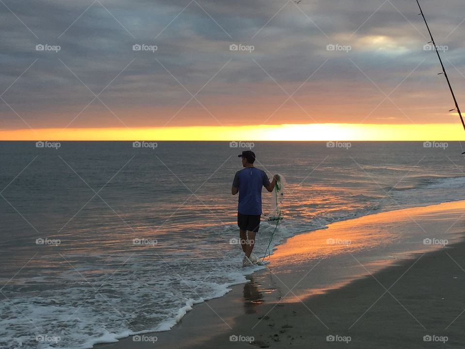 Finding fish at sunset | Bald Head Island, NC