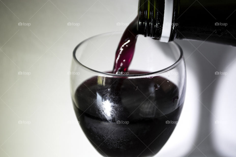 Serving some red wine