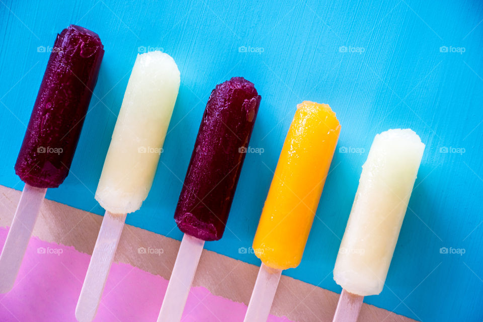 Summer time ice lollipop 