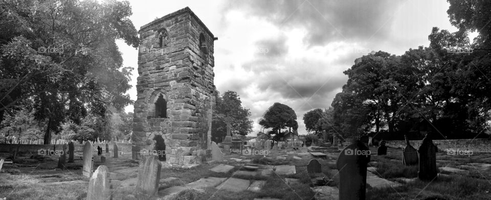 cemetery abbey. abbey ruins at the cemetery