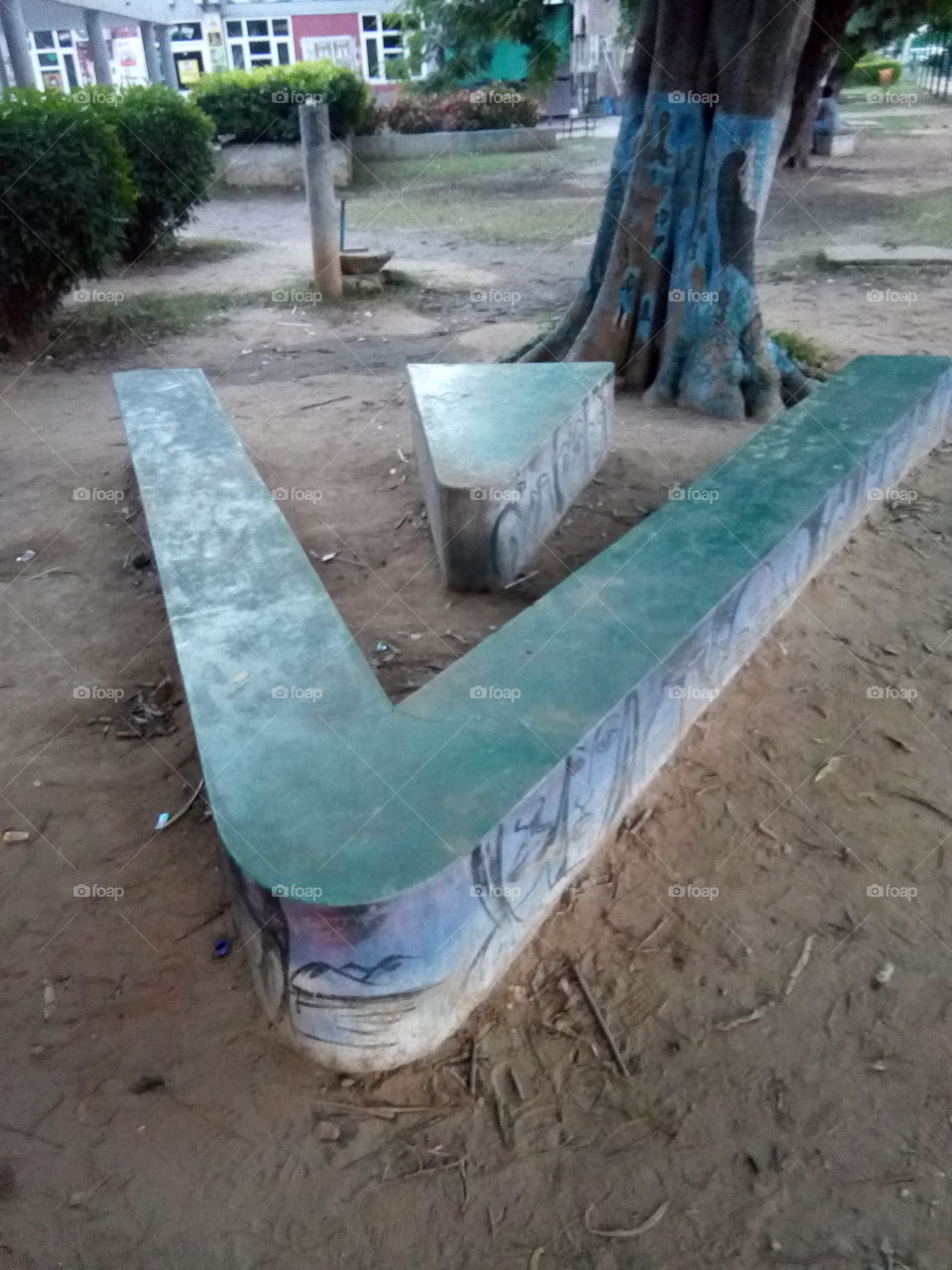 a wonderful sitting place at Punjabi University, Patiala.