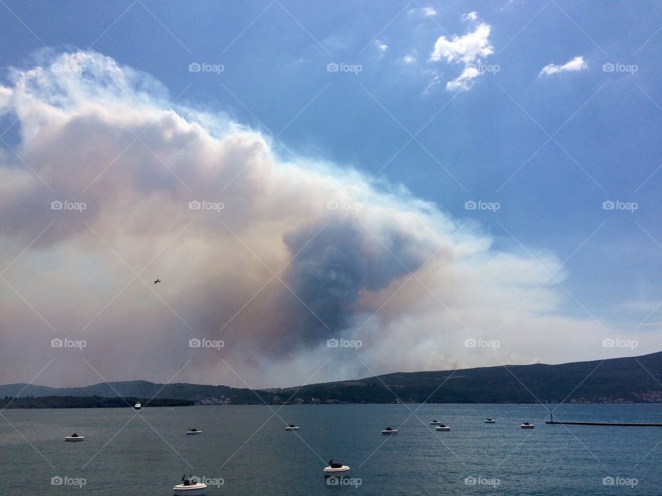 Brush fires in Montenegro 
