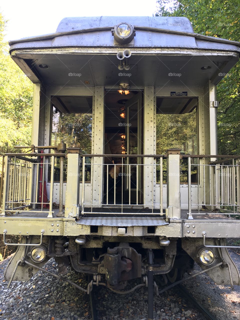 Train parlor car in Elkins, West Virginia
