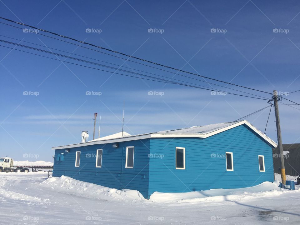 Winter, House, Snow, No Person, Building