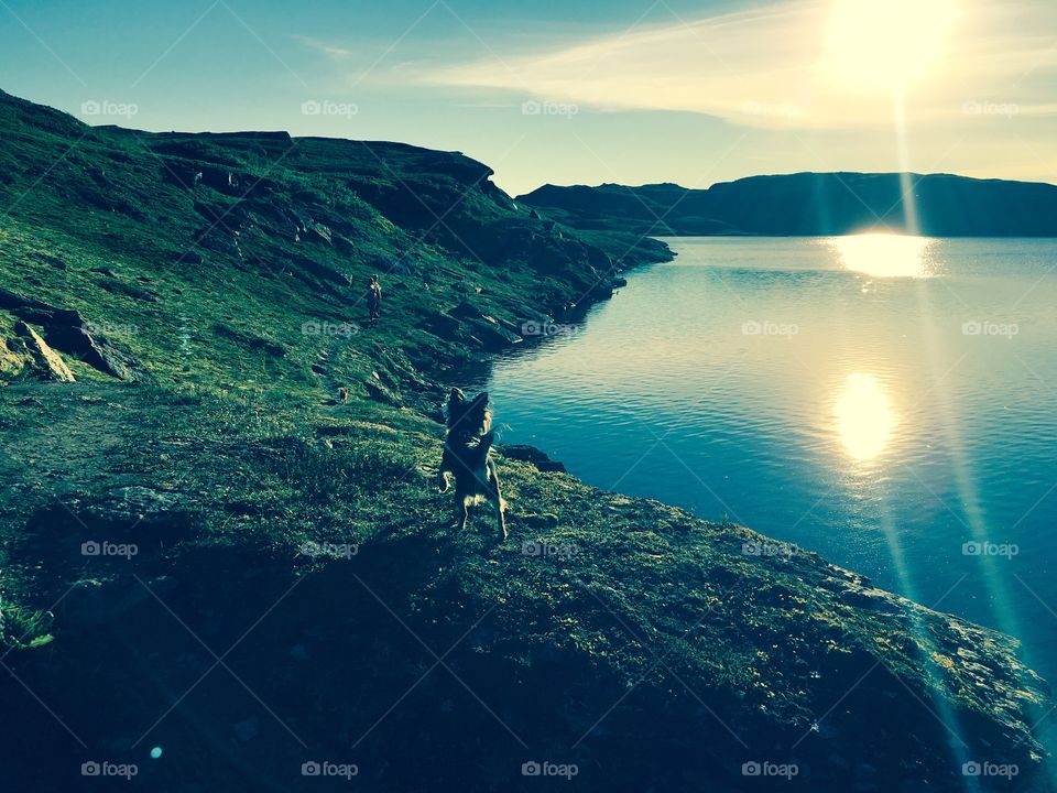 Evening at the mountains of Narvik