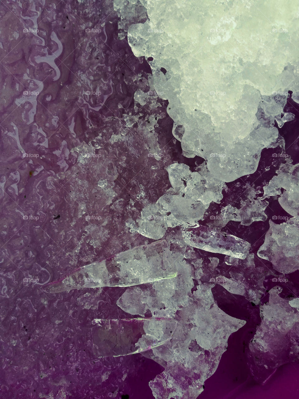 ice and snow. cold winter