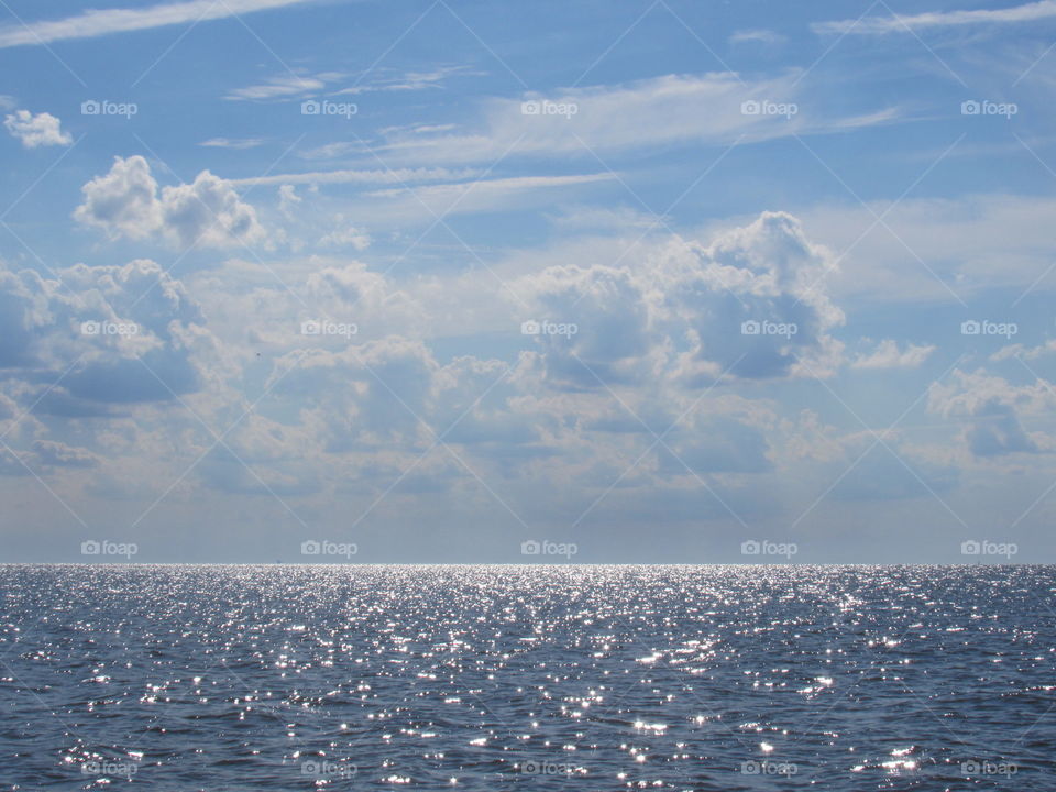 The view of the Atlantic Ocean from my boat
