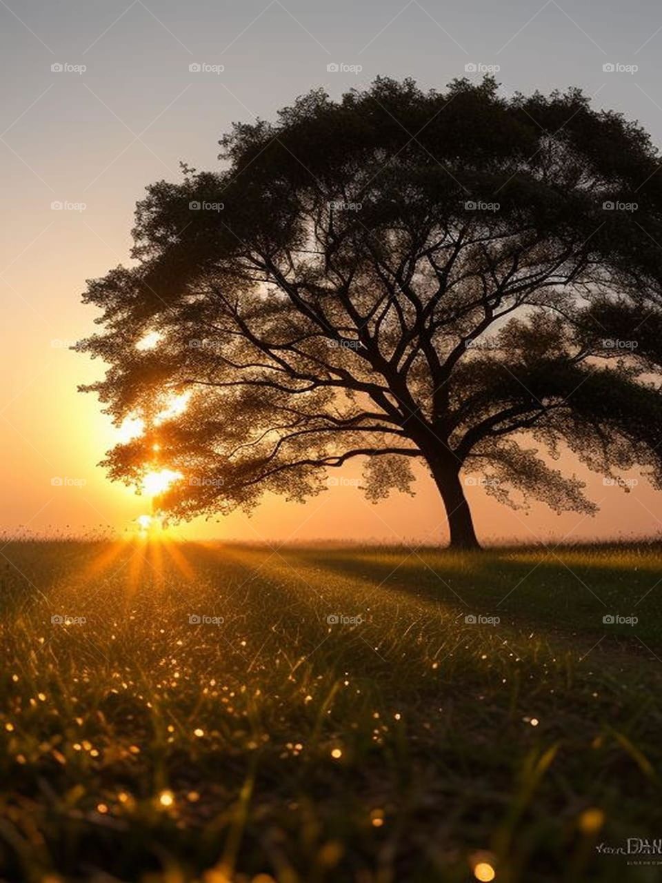 A beautiful landscape for the sunrise